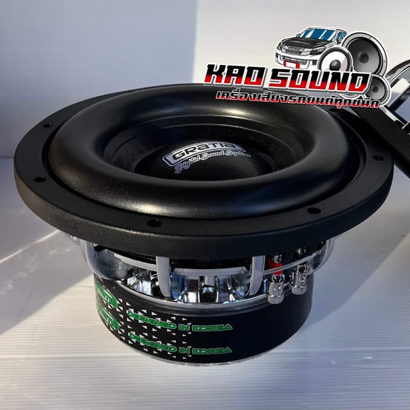 GRATIA ซับวูฟเฟอร์ 10นิ้ว โครงชุบ GT-1080A ลำโพงซับ SUBWOOFER แม่เหล็ก180หนา20x2ชั้น ว้อย75มิล เบสหนัก ซับโหดๆ รูปที่ 3