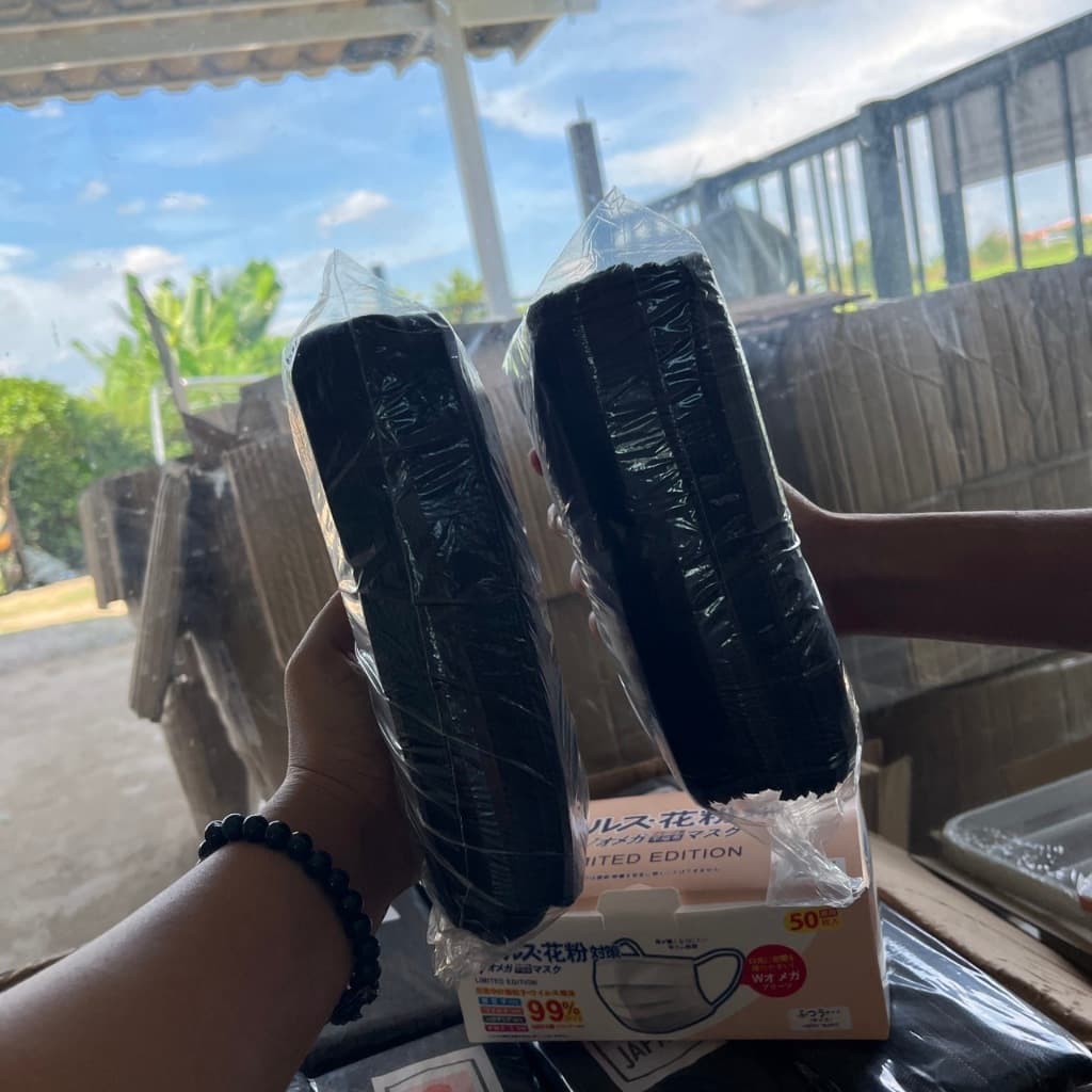 แมสญี่ปุ่นงานหนา แมสดำล้วน แมสเจแปนดำล้วน แมสผู้ใหญ่ หนา 3 ชั้น กล่องละ 50 ชิ้น รูปที่ 7