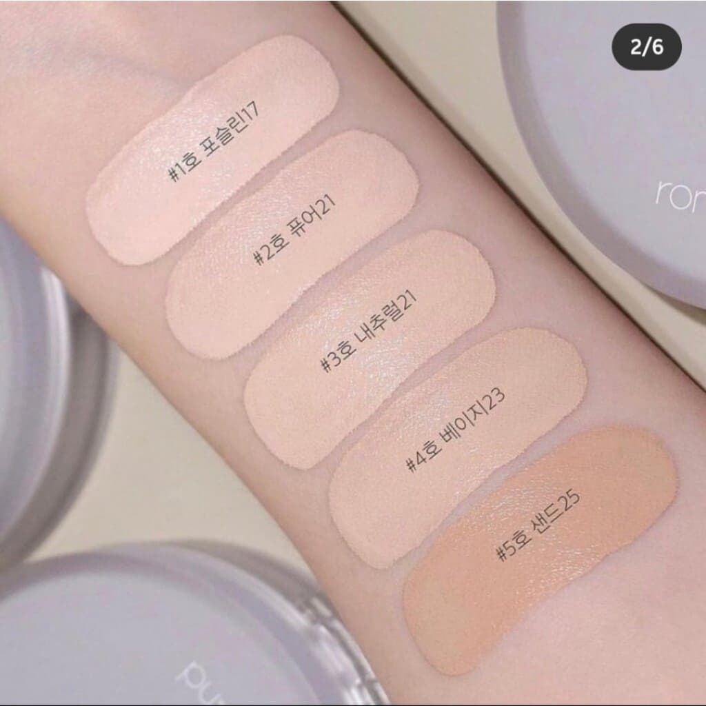 แท้ / ROM&ND NU ZERO CUSHION SPF24 PA++ 15g/Rom&nd Bare Water Cushion 20g รูปที่ 3
