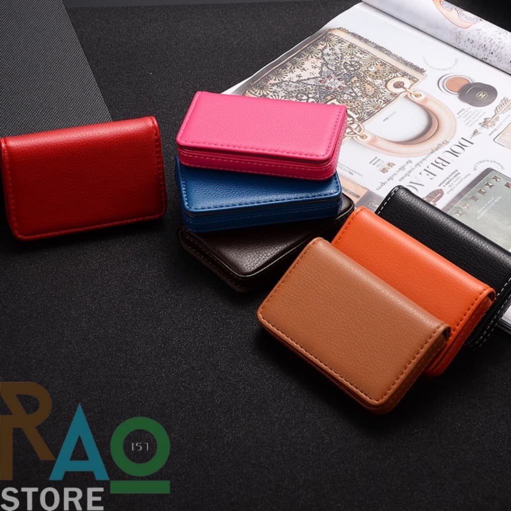 RAO Store กระเป๋าใส่นามบัตรหนังPU มีแม่เหล็ก ใส่นามบัตร ใส่บัตรต่างๆ เรียบหรูดูดี รูปที่ 8