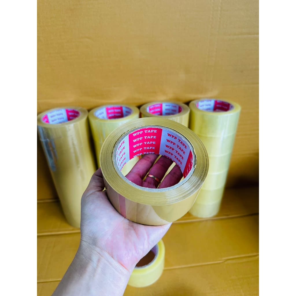 6 ม้วน เทปยาว100 หลาเต็ม กว้าง 2 นิ้ว หนา 42ไมครอน เทปปิดกล่อง Tape opp รูปที่ 6