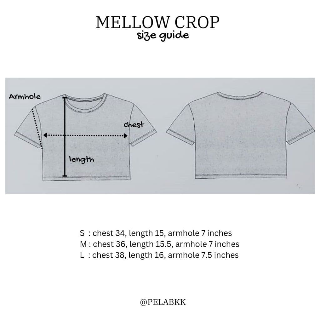 Pela.bkk Mellow crop top เสื้อครอป รูปที่ 4