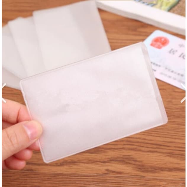 1 ชิ้น ปกบัตร PVC ปกบัตร IC เคลือบด้าน ป้องกันแม่เหล็ก บัตรประจําตัว รูปที่ 8