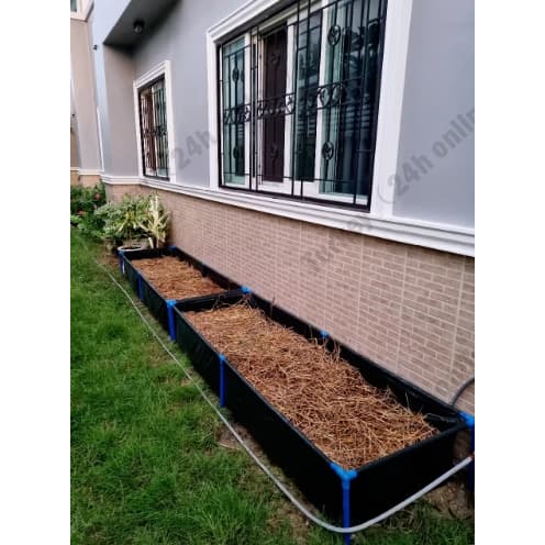 กระบะปลูกผัก​ ​ขนาด​ 60x200x30 cm.​ กะบะเพาะปลูก แปลงผักเพาะปลูก รูปที่ 3