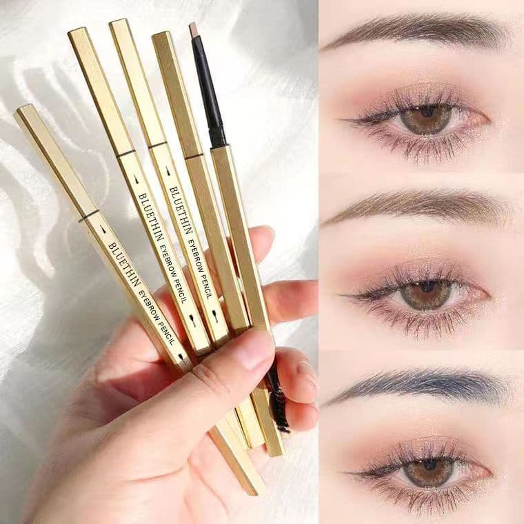 ดินสอเขียนคิ้ว กันน้ำ ดินสอเขียนคิ้วแบบหมุน 2 in 1 มีแปรงปัดคิ้วในตัว มี 5 สีให้เลือก รูปที่ 1