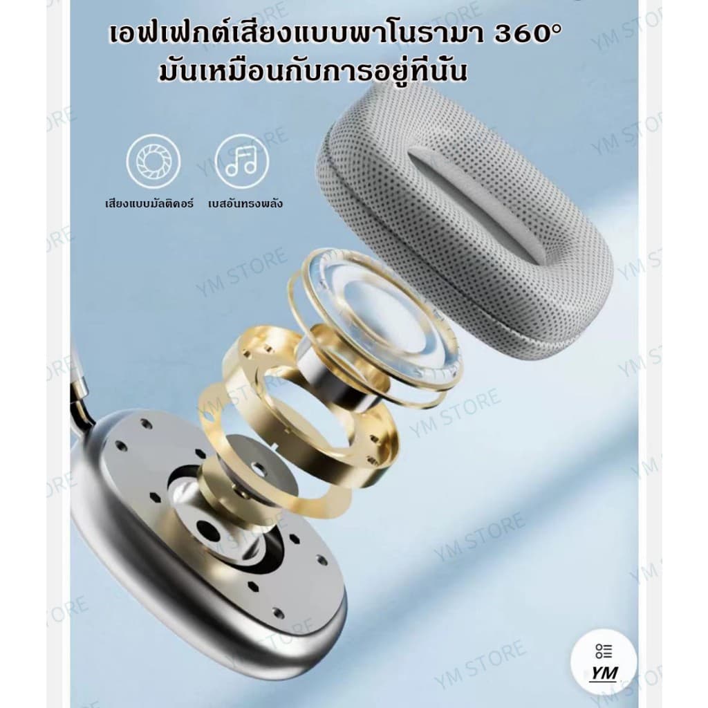 จัดส่งแล้วHOT ราคาโปรโมชั่นรุ่น P9 หูฟังบลูทูธไร้สายรุ่นใหม่ คุณภาพเสียงดี พร้อมไมโครโฟนไร้สาย รูปที่ 5