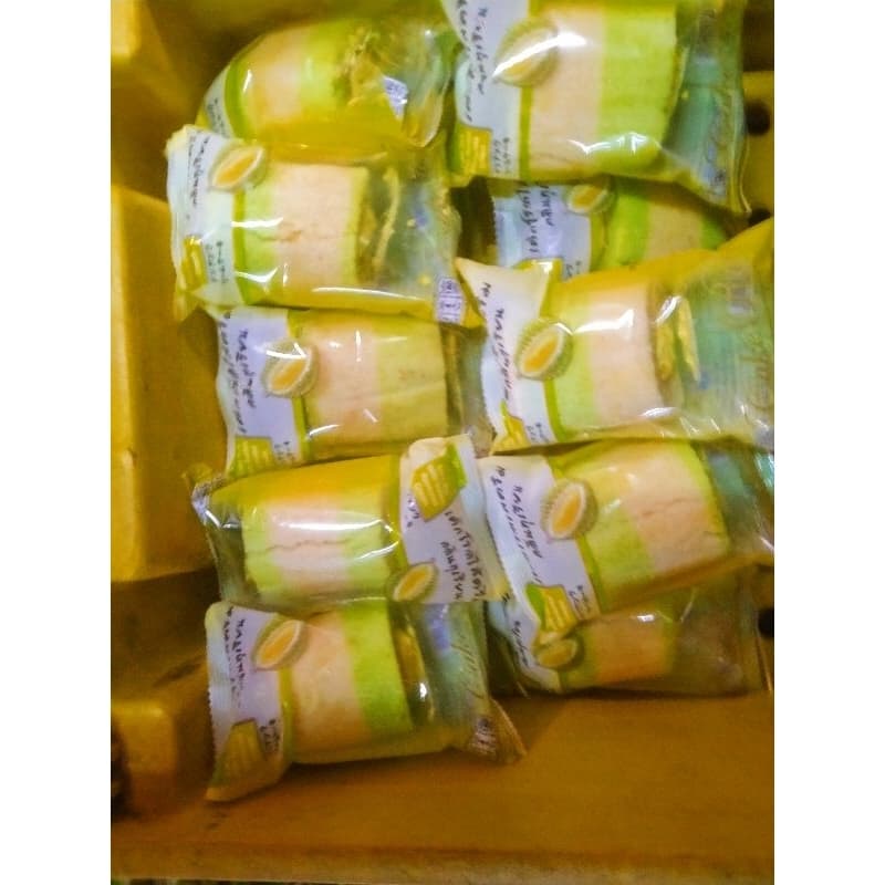 เค๊กโรลไส้ครีมสตอเบอรี่ ส้ม เผือก ทุเรียน 3ห่อ30บ. **ซื้อครบ15ห่อ130บ.** รูปที่ 5
