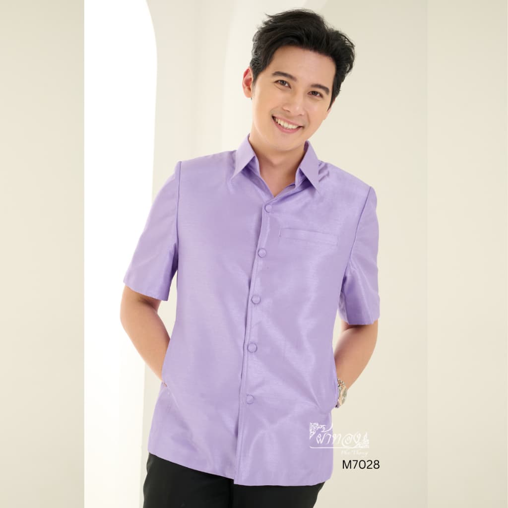 เสื้อสูทไหมแพรทอง อัดกาวทั้งตัว มีหลายสี by ผ้าทอง รูปที่ 3