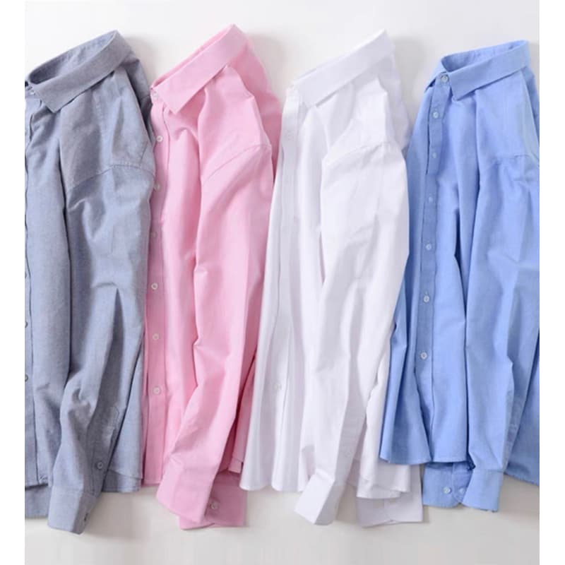 เสื้อเชิ้ตคอปกแขนยาว 5สี เสื้อเชิ้ตไซส์ใหญ่ เสื้อเชิ้ตผู้ชายไซส์ใหญ่ รูปที่ 4