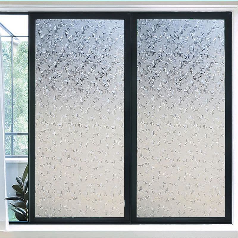 ฟิล์มติดกระจกสุญญากาศ Window film 45/60/90 x 2m PVC สติ๊กเกอร์ติดกระจก ประตู หน้าต่าง มีให้เลือกหลายลาย รูปที่ 9