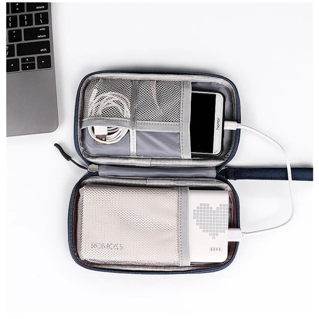 bag organizer แบตสำรอง กระเป๋า เก็บ power bank เคสสายชาร์จ แฟลชไดร์ฟ usb หูฟัง กันน้ำ รูปที่ 5