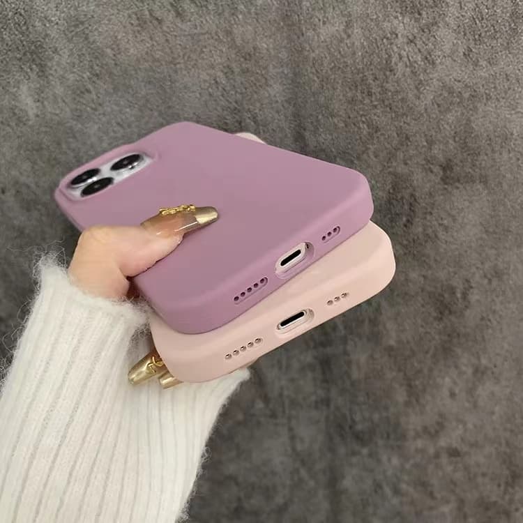 BK Caseสีพื้น กำมะหยี่โลโก้ สำหรับรุ่น 14pro max 15pro max 12 13 14 15 xs xr xsmax 7/8/se2 7plus 11 12pro max 13pro max รูปที่ 2