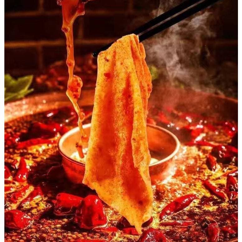 ‼120g ฟองเต้าหู้ม้วน 响鈴卷 ทานคู่ชาบู สุกี้ หม้อไฟจีน จุ่ม3วิสุก สะดวก อร่อย 120g รูปที่ 6