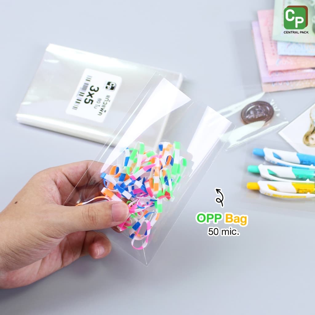 ถุงแก้วใส OPP หนา 50ไมครอน SET#2 ซองแก้ว ซองใส ใส่แบงค์ ใส่ปากกา ซีลได้ รูปที่ 4