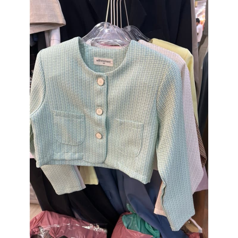Crop Tweedเสื้อคลุมทวิต รูปที่ 3