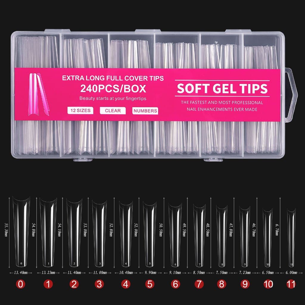 Soft gel Tip Extra long เล็บปลอมรุ่นยาวพิเศษ รูปที่ 7