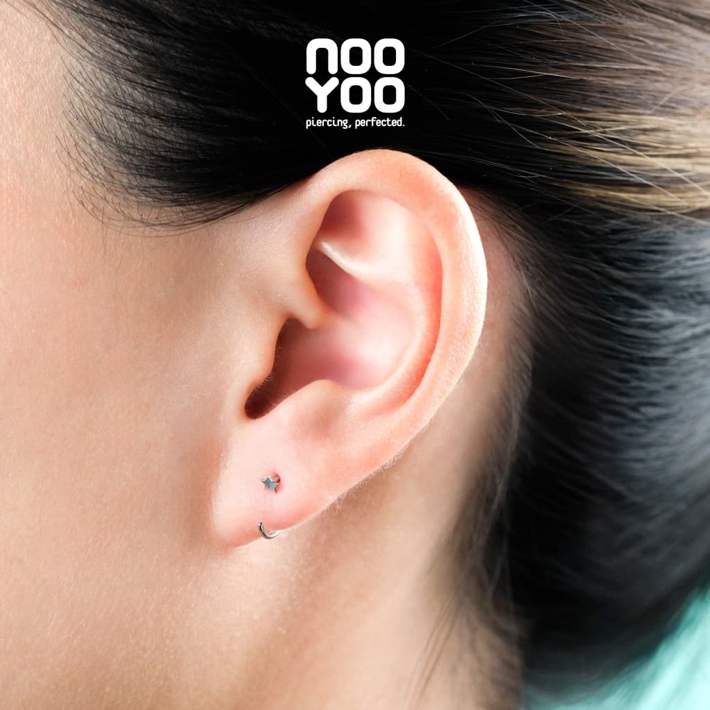NooYoo ต่างหูสำหรับผิวแพ้ง่าย Open Claw Surgical Steel รูปที่ 6