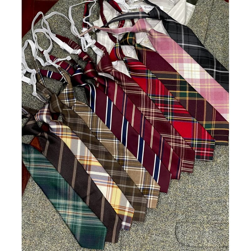 | เนคไทสำเร็จรูปลายสก็อต/เนคไทลายทาง necktie ขอใบกำกับภาษี รูปที่ 2