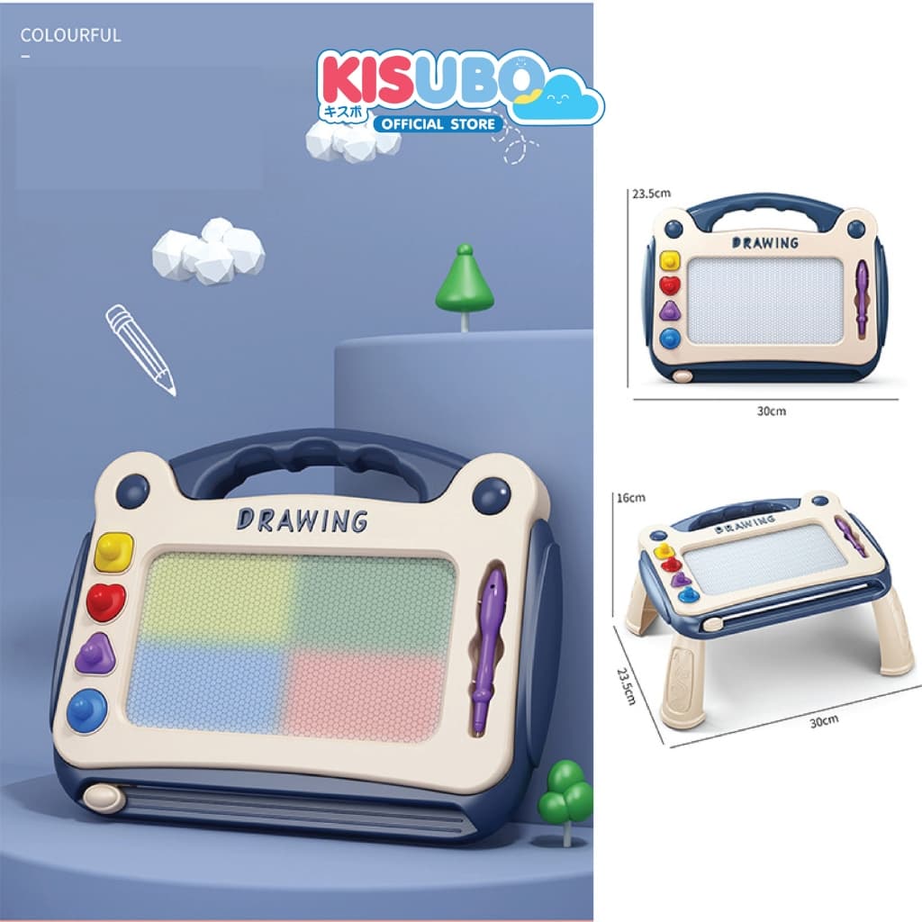 KISUBO กระดานวาดภาพแม่เหล็ก แบบโต๊ะ 23.5-30.5cm Magnetic Drawing Board พลาสติก เขียนลบง่าย รูปที่ 1