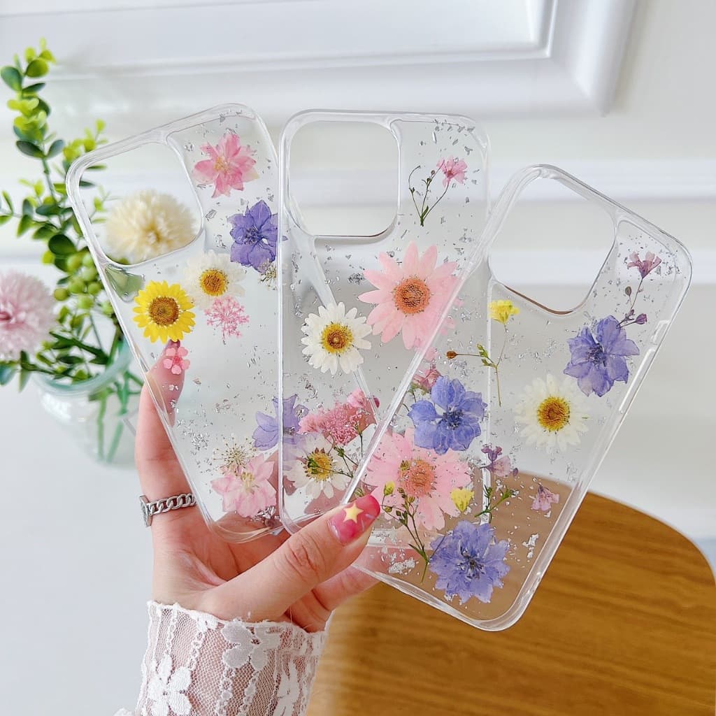 ดอกไม้จริงทับแห้ง ดอกเดลฟินเนียม แต่งเคสโทรศัพท์เรซิ่น เครื่องประดับต่าง diy ขนาด 2.5-4 cm รูปที่ 4