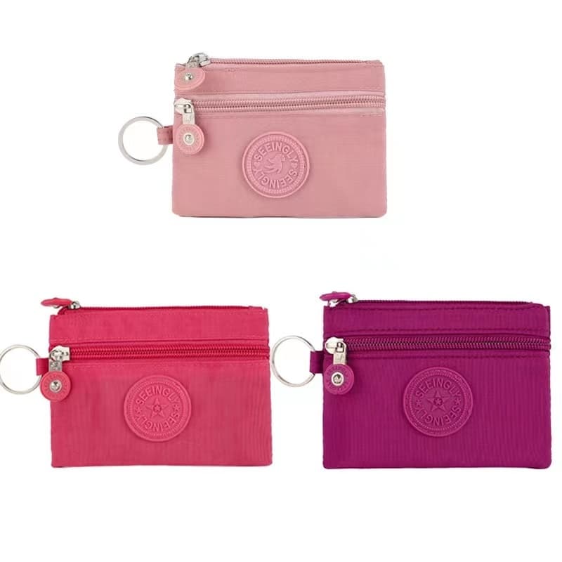 B-524กระเป๋าสตางค์มินิมอล สีน่ารัก พกพาสะดวก ขนาดเล็กแบบพกพา ใส่เหรียญได้ 15สี รูปที่ 4