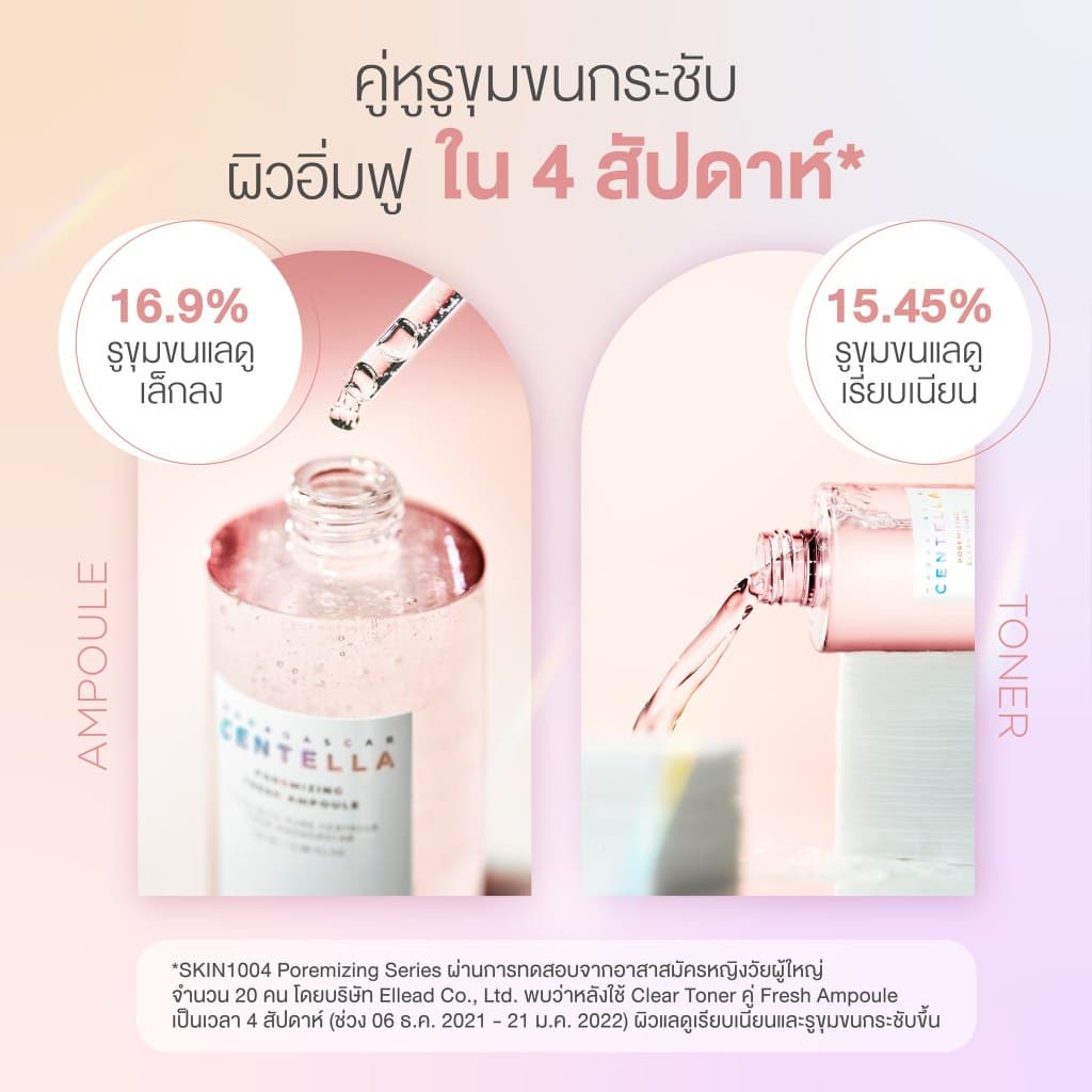 SKIN1004 Madagascar Centella Poremizing Fresh Ampoule 50ml+Centella Ampoule 55ml. รูปที่ 5