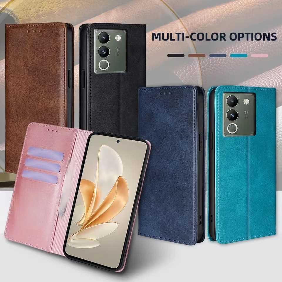 เคสฝาพับหนัง Xunte สำหรับ Vivo V60 V50 Lite V40 V40Pro V40lite V30 V30Pro V27 Pro V29 V29e ใส่บัตรได้ ตั้งได้ รูปที่ 3