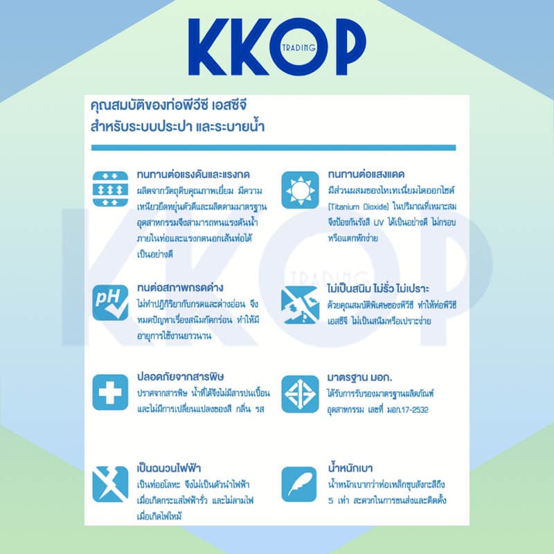 ข้องอ 45 บาง ชั้น 8.5 พีวีซี สีฟ้า เอสซีจี PVC SCG 2 1/2" - 4" รูปที่ 2