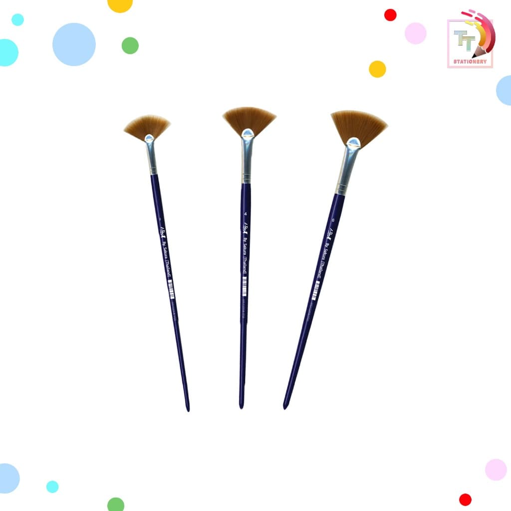 I-Paint พู่กัน รุ่น หัวพัด หัวกลม เบอร์ 0-18 รวมรุ่ม รูปที่ 4