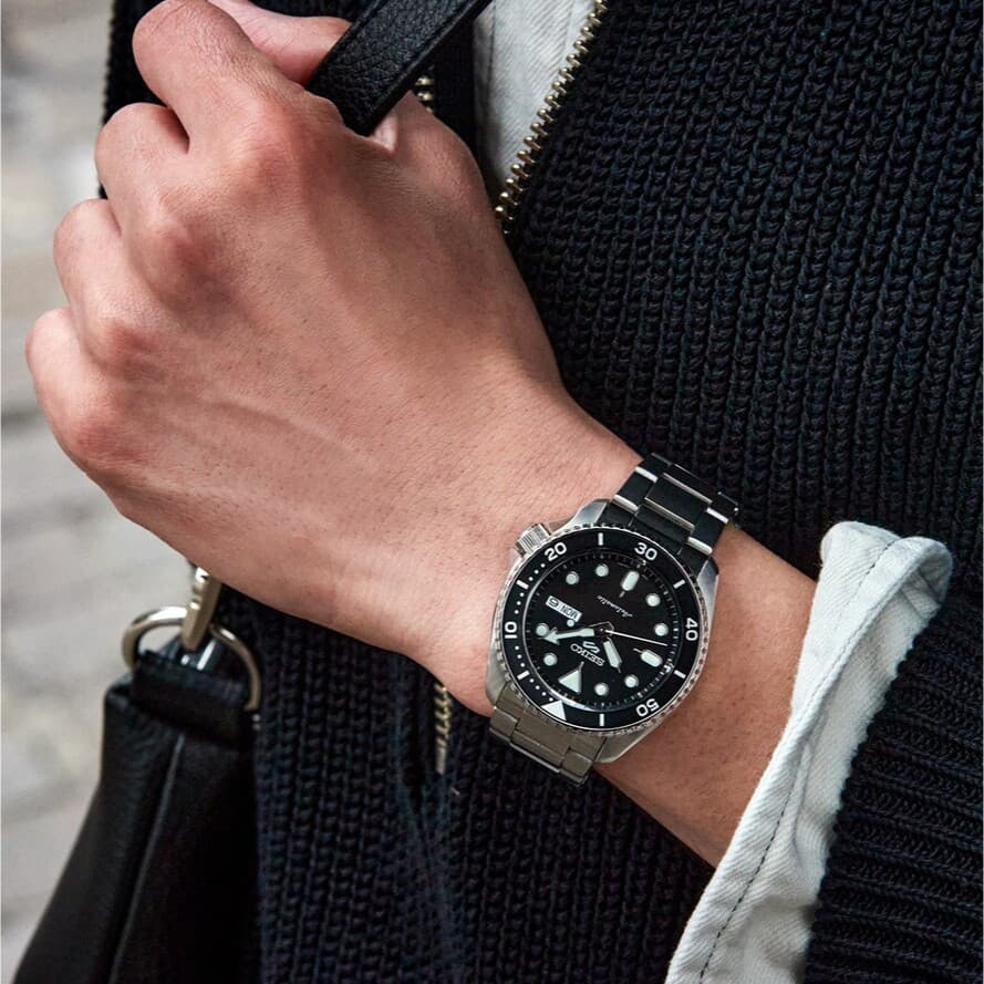 SEIKO 5 Sports Automatic นาฬิกาข้อมือ อัตโนมัติ รุ่น SRPD55K ขนาด 42.5 mm สีดำ รูปที่ 5