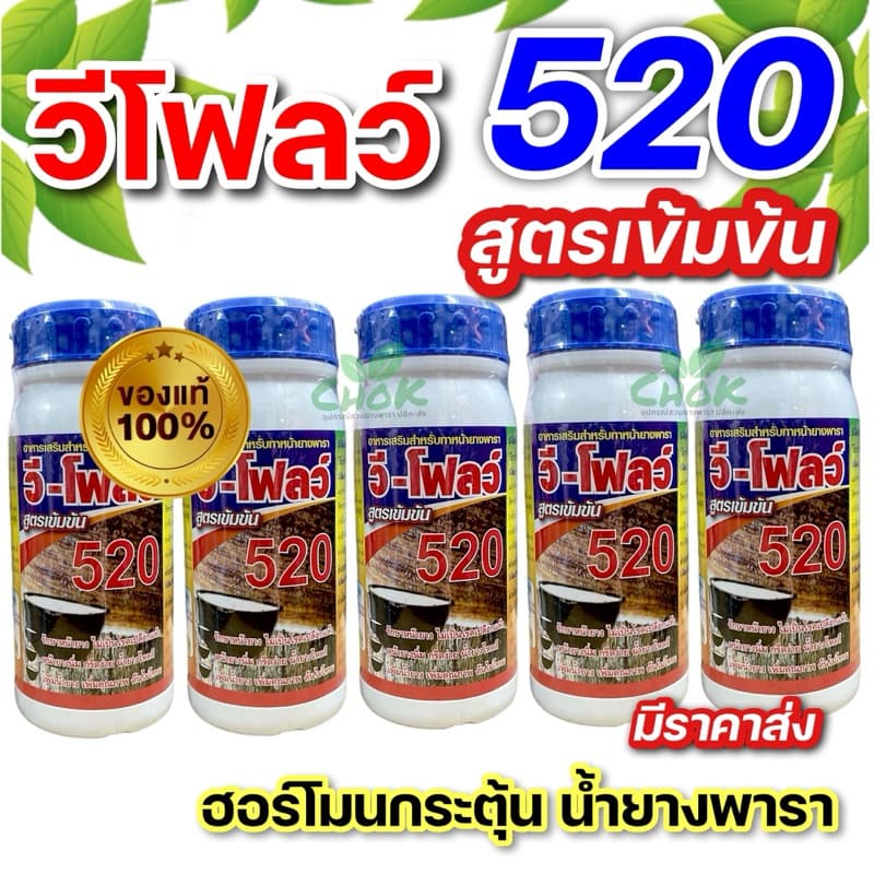 ฮอร์โมนเพิ่มน้ำยาง ตรา วีโฟลว์520 สูตรเข้มข้น ทำให้หน้ายางนิ่ม กรีดง่าย ต้นไม่โทรม บำรุงรักษาหน้ายางและเพิ่มปริมาณน้ำยาง รูปที่ 3