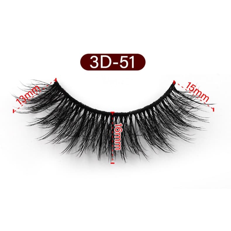 ขนตาปลอม หนา ฟู 3D 5 คู่ Mink Hair False Eyelashes รูปที่ 4