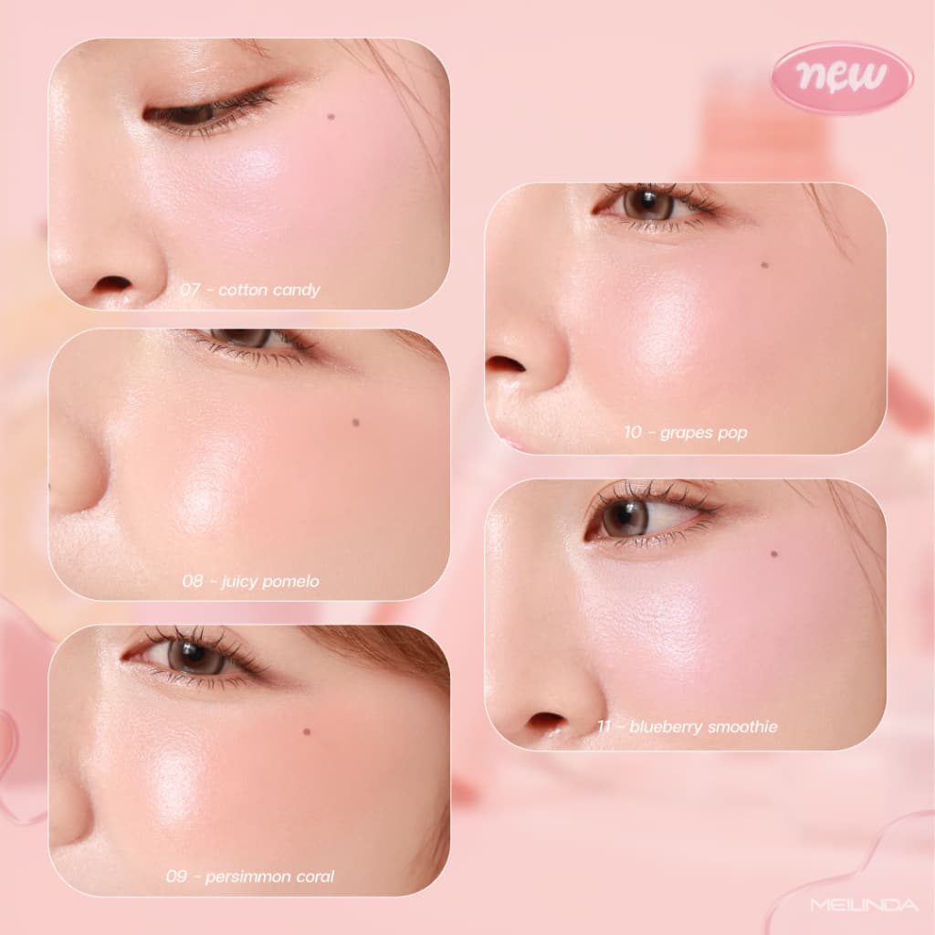 บลัชออน เนื้อครีม เมลินดา เนื้อลิควิด MEILINDA EXTRAORDINARY DEWY BLUSH รูปที่ 8