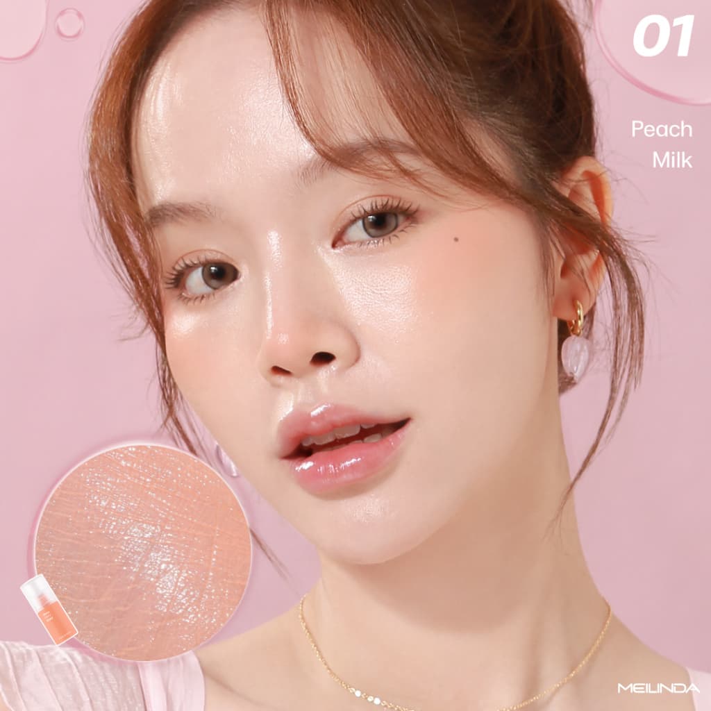 บลัชออน เนื้อครีม เมลินดา เนื้อลิควิด MEILINDA EXTRAORDINARY DEWY BLUSH รูปที่ 4