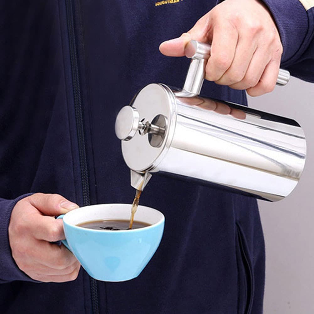 350ml/800ml/1000ml เฟรนเพรส French Coffee Maker กาชงกาแฟ เหยือกชงกาแฟ เครื่องชงชาสแตนเลส ที่ชงกาแฟสด รูปที่ 9