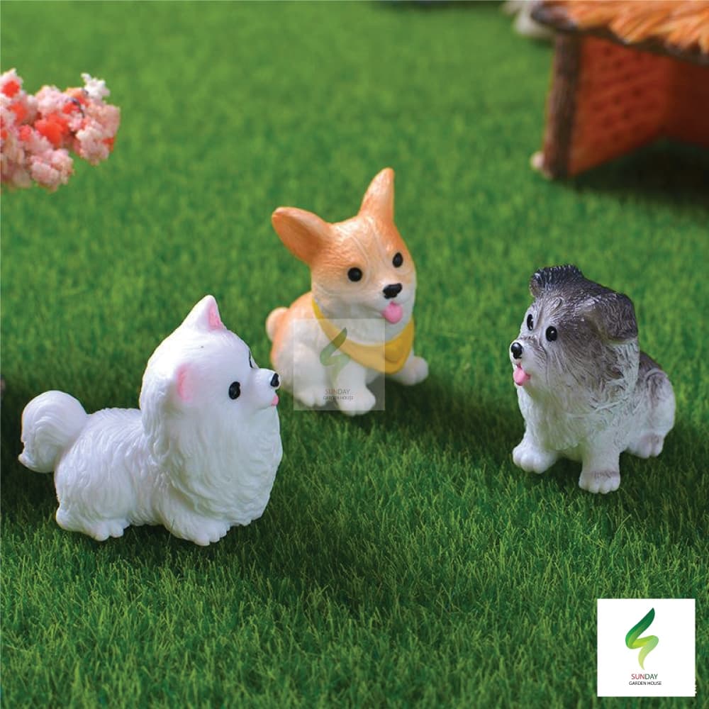 ตุ๊กตาน้องหมา โมเดลสำหรับตกแต่งบ้าน หน้าเค้ก ตุ๊กตาสุนัข ลูกสุนัข ของจิ๋ว ประดับ ติดคอนโซลรถ อื่นๆ รูปที่ 5
