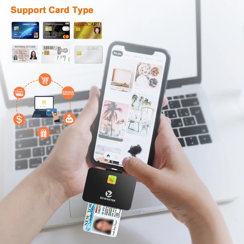 เครื่องอ่านบัตรประชาชนสำหรับมือถือ แอนดรอยด์ Type C Smart Card Reader For Android รูปที่ 3