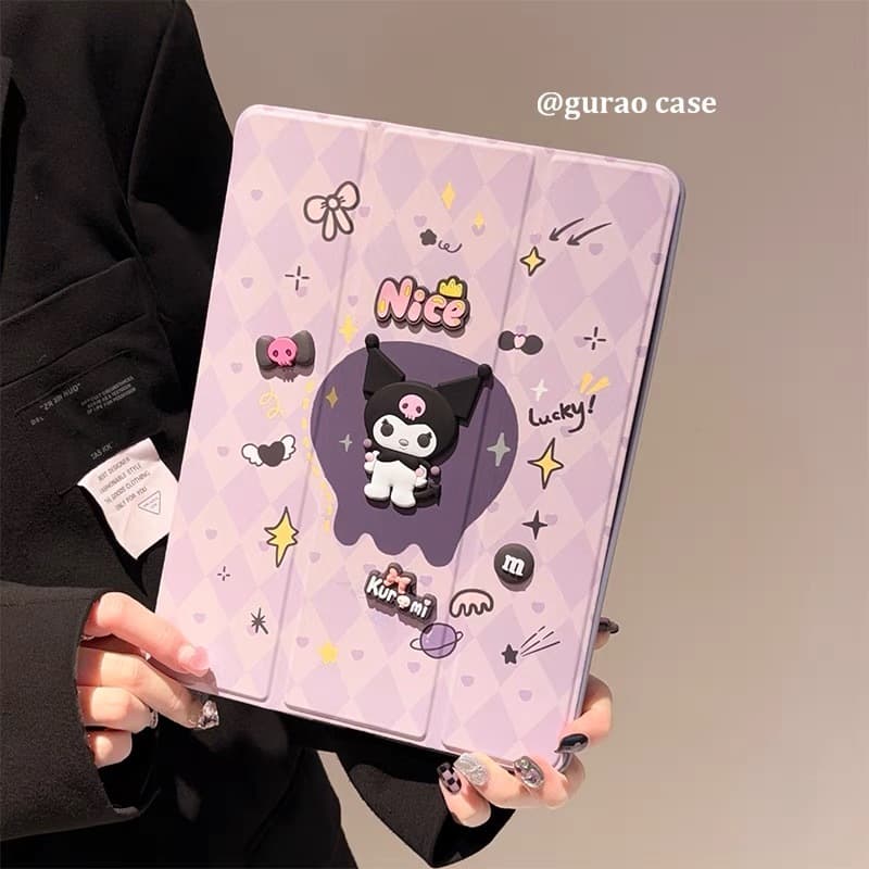 010. เคสฝาพับ สำหรับ Samsung Tab S6 lite/Tab A7 lite/Tab A9 Plus A9Plus Tab S9FE S9 FE Tab A11 A11Plus มีช่องใส่ปากกา รูปที่ 6