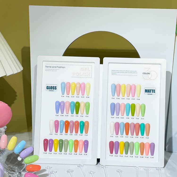สีทาเล็บ สีเจล โทนพาสเทล ละมุน 30 สี MCL Set แบรนด์ AS ของแท้!! รูปที่ 4