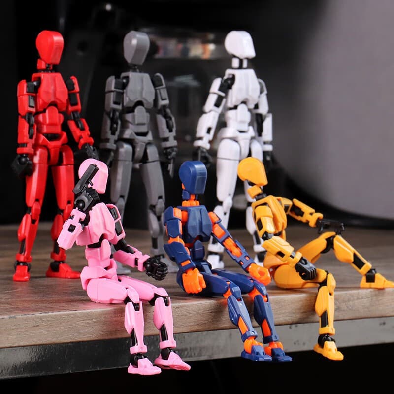 หุ่นยนต์ 3D ข้อต่อขยับได้ ตัวละครอะนิเมะ -ของเล่นปลอม หุ่นยนต์ diy ของเล่นหุ่น robot toy หุ่นยนต์ 13 ข้อต่อ รูปที่ 4
