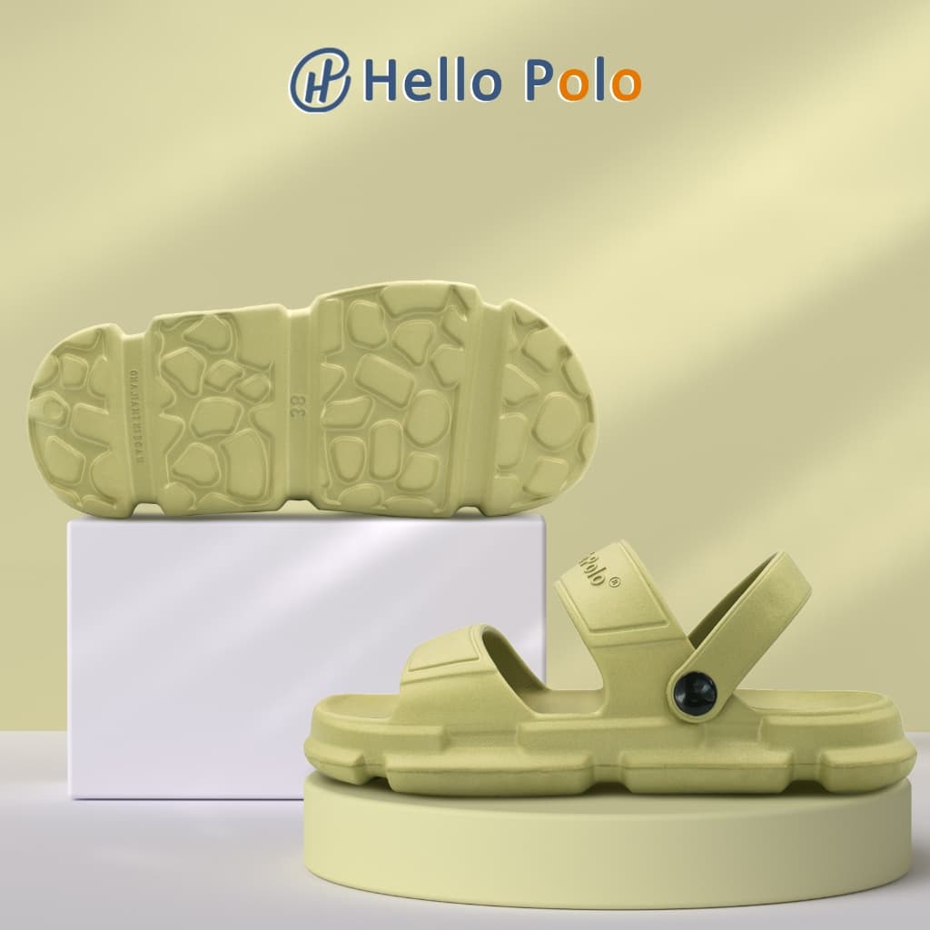 Hello Polo รองเท้าแตะ แฟชั่น กันลื่น 3cmพื้นหนา นุ่มใส่สบาย เหมาะกับฤดู น้ำหนักเบา ที่บ้าน ลางแจ้ง ห้องน้ำ hp8012 รูปที่ 9
