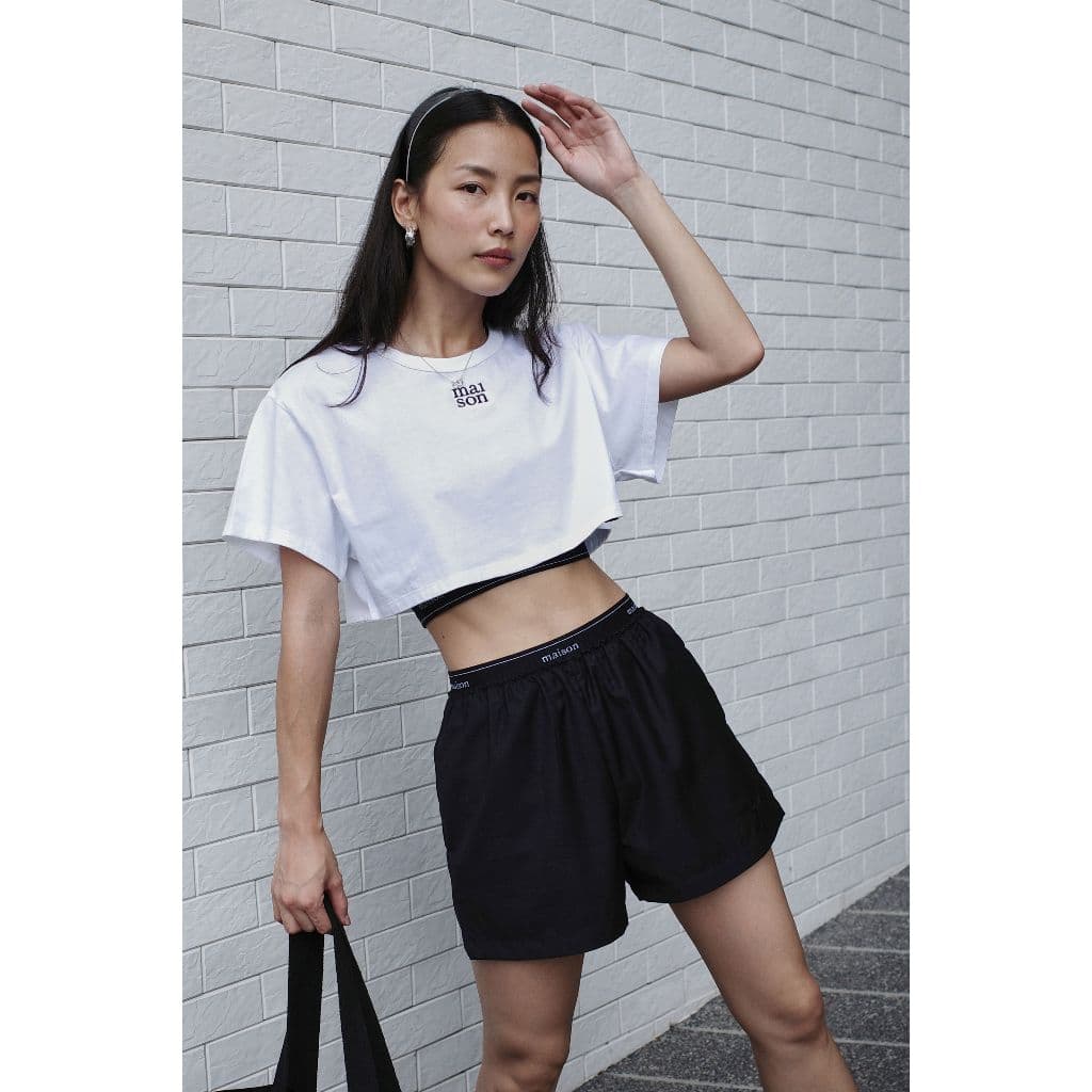 maison KEEPS | Refine Shorts | กางเกงขาสั้นขอบ รูปที่ 6