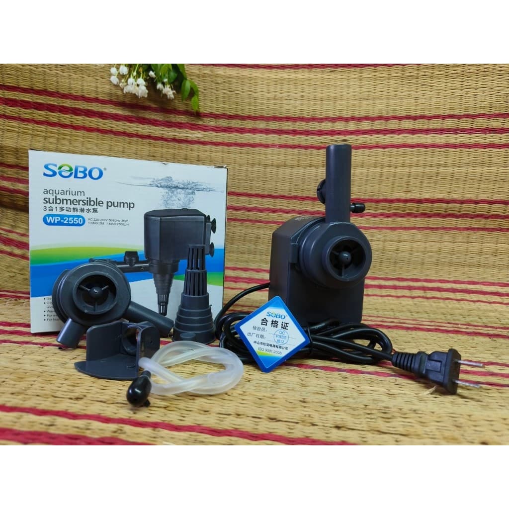 ปั๊มตู้ปลา น้ำพุ น้ำตก พญานาค SOBO WP1050 / WP1150 / WP1250 / WP1650 / WP2550 / WP3550 / WP4550 ปั๊มน้ำคุณภาพ รูปที่ 7
