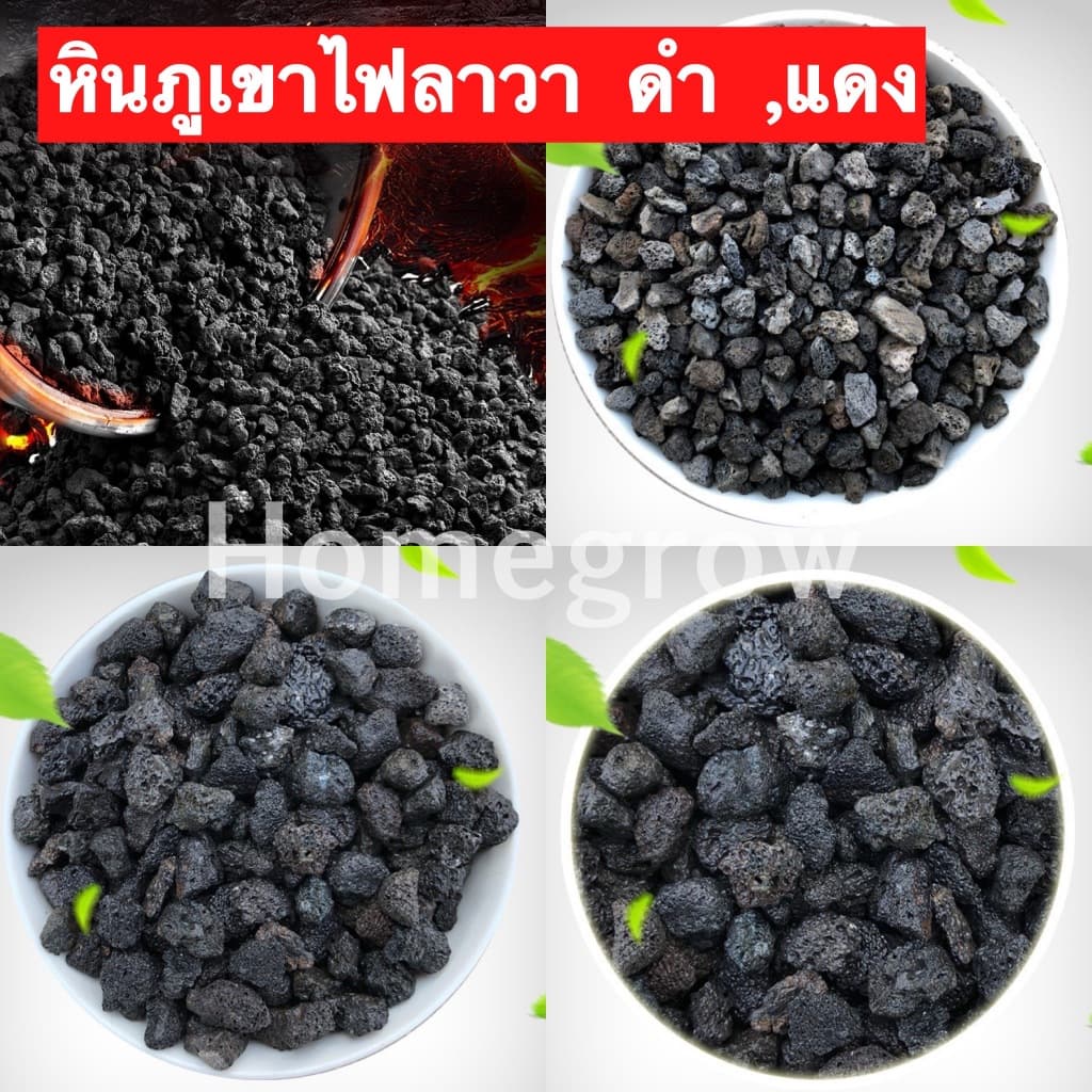 หินภูเขาไฟลาวา หินลาวาแดง หินลาวาแดง | ผสมดินปลูก โรยหน้ากระถาง ใส่บ่อปลา รูปที่ 8