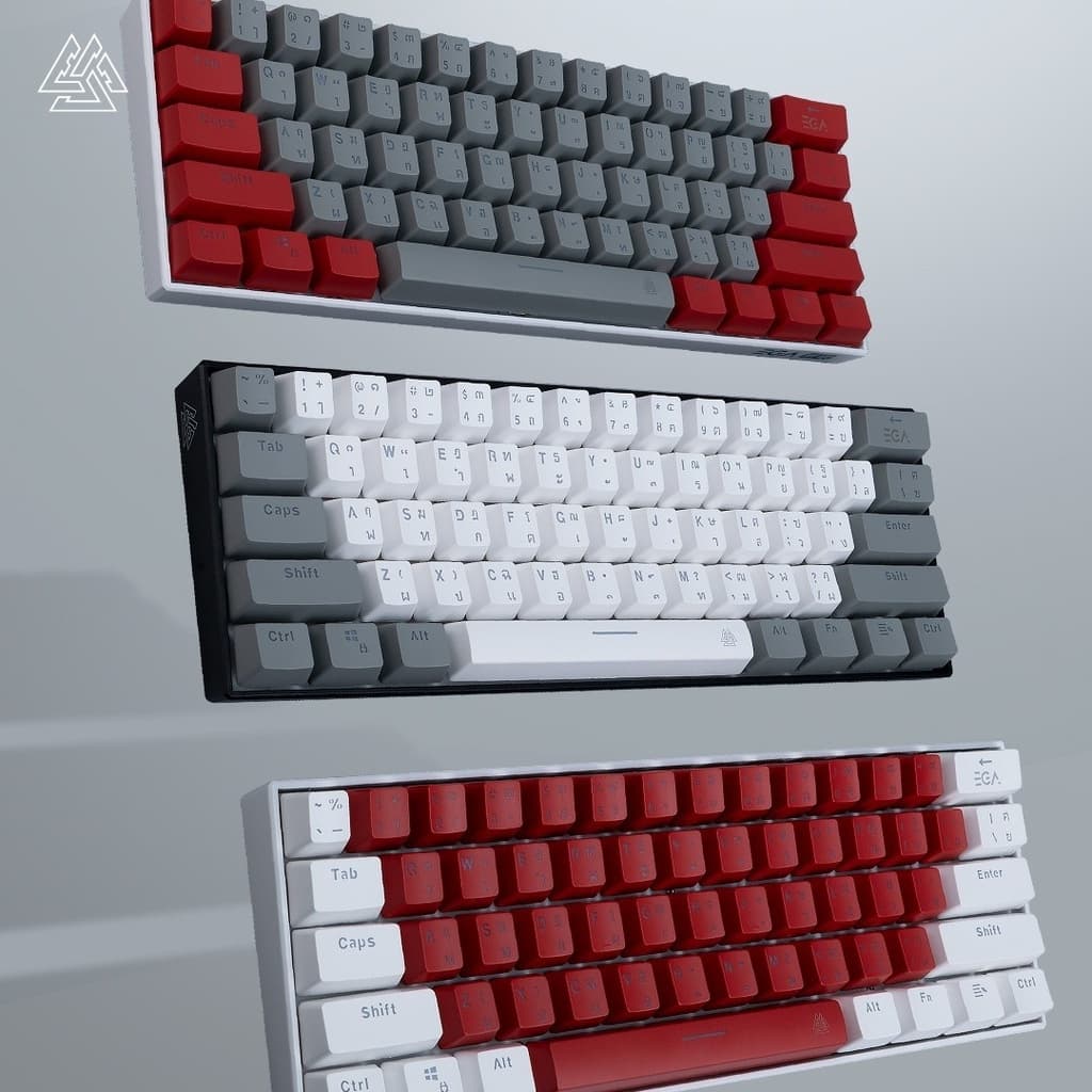 EGA TYPE MGKC4 ปุ่มกด Keycaps คีย์แคป TH/EN วัสดุพลาสติก PBT คีย์แคป 106 ปุ่ม ไฟทะลุทุกตัว ใส่กับคีย์บอร์ดแมคคานิคอลได้ รูปที่ 5