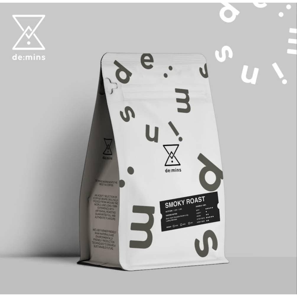 De:mins Coffee Roaster เมล็ดกาแฟ house blend คั่วเข้ม SMOKY ROST อราบิก้า 100% รูปที่ 1