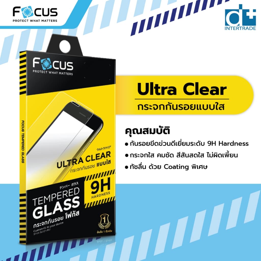 ฟิล์มกระจก ไม่เต็มจอใส Focus Samsung A06 A14 A15 A23 A24 A25 A34 A35 A53 A54 A07 A16 A26 A17 A36 A56 A37 A57 5G 4G รูปที่ 3