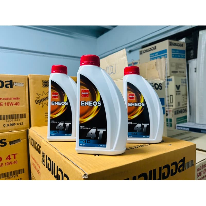 น้ำมันเครื่องมอไซค์ ENEOS 4T SAE40 JASO MA API SF ขนาด 0.8 ลิตร เกรดเดี่ยวสำหรับรถมอเตอร์ไซค์ 4 จังหวะ รูปที่ 5