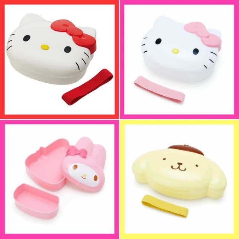 แท้ 100% กล่องข้าว จานข้าว Sanrio lunchbox กระปุกออมสิน กล่องใส่ของ Kitty My Melody เข้าไมโครเวฟได้ รูปที่ 4
