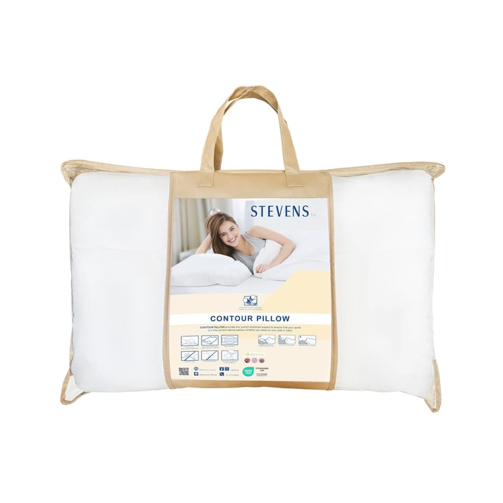 STEVENS หมอนหนุน HEALTH ANTIBACTERIA CONTOUR PILLOW รูปที่ 2